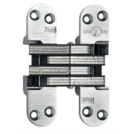 UNIVERSAL INDUSTRIAL Soss 1-1/8" x 4-5/8" Heavy Duty Invisible Spring Hinge for 1-3/4" Doors Black Finish 218ICUS19